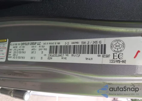 2013 Jeep Wrangler Unlimited Sahara из США, поврежденный, VIN 1C4BJWEG5DL604517